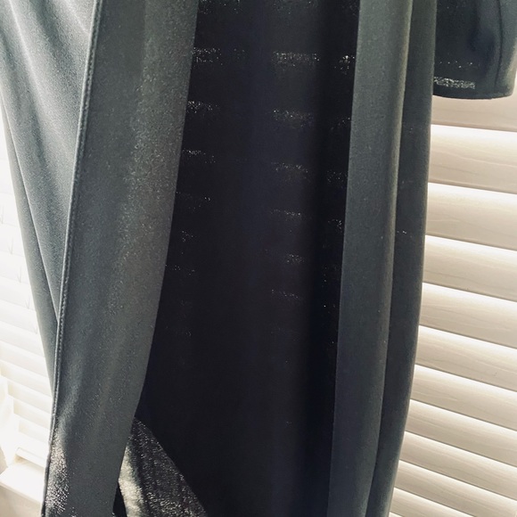 Michael Maiello Pat Richards Black High Neck Formal Beaded Dress Size 10 - Picture 7 of 7